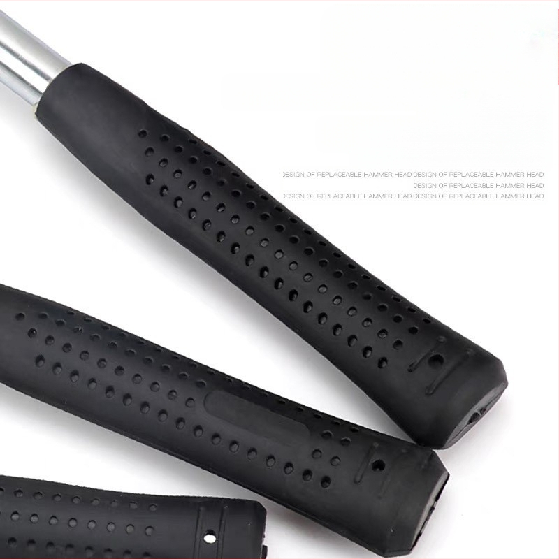 Gumijas galvas āmurs ar PVC kātu, izturīgs pret eksploziju un šokam, montāžai un dekorēšanai