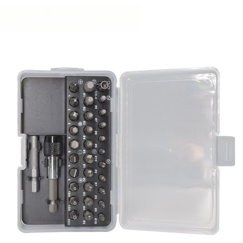 33-частен комплект екстрактори за винтове, стомана хром ванадий, тресчотков тип, за повредени винтове, за домашна употреба