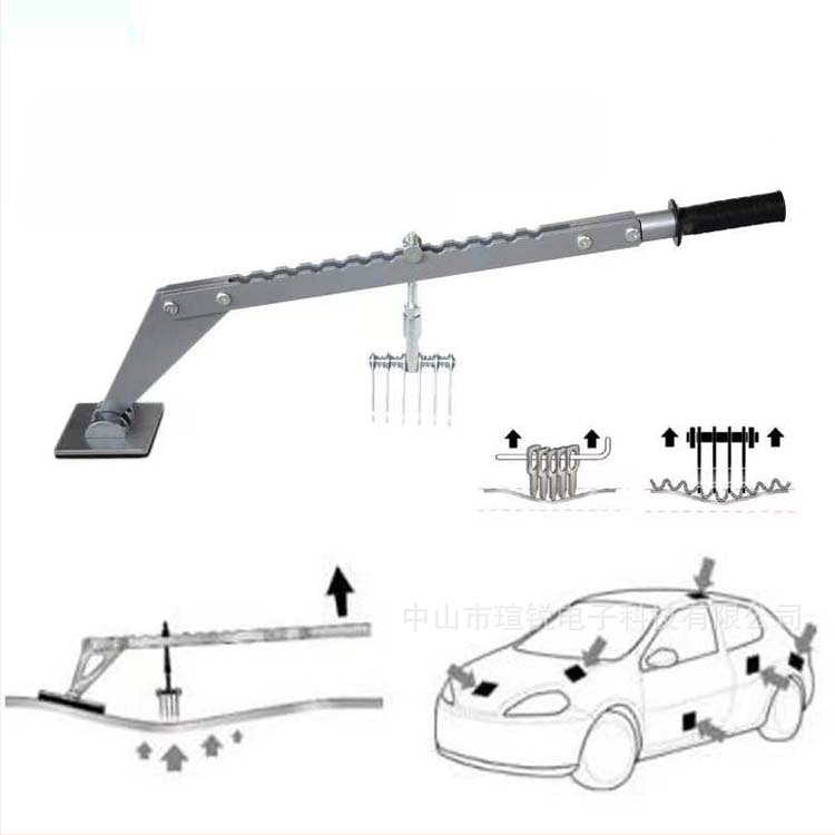 Τραβηχτής βαθουλωμάτων αυτοκινήτου με γέφυρα στήριξης για επισκευή χωρίς βαφή – μονοπολικός βραχίονας, μήκος 785 mm, βάρος 1,56 kg, διαθεσιμότητα παραμετροποίησης, μη εισαγόμενο