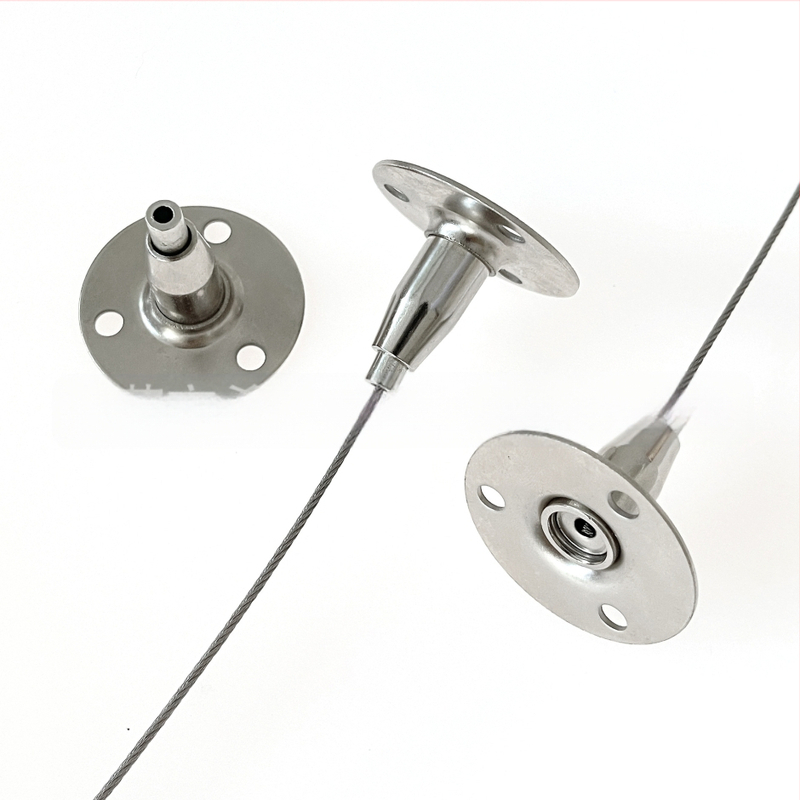 Hiwa XH-2024041501 Заключващо устройство за неръждаемо стоманено въже с предпазна кука, регулируема ключалка за окачване на рекламни табла