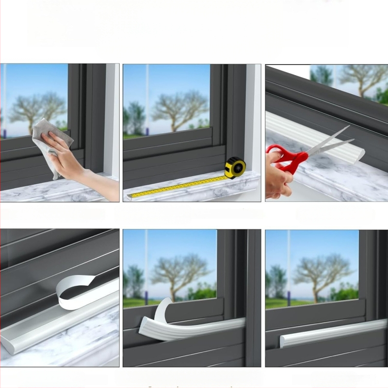 Jin qilai самозалепваща лента за уплътване на плъзгащи прозорци и долната част на вратите, звукоизолационен уплътнител, произход: Qinghe County, China