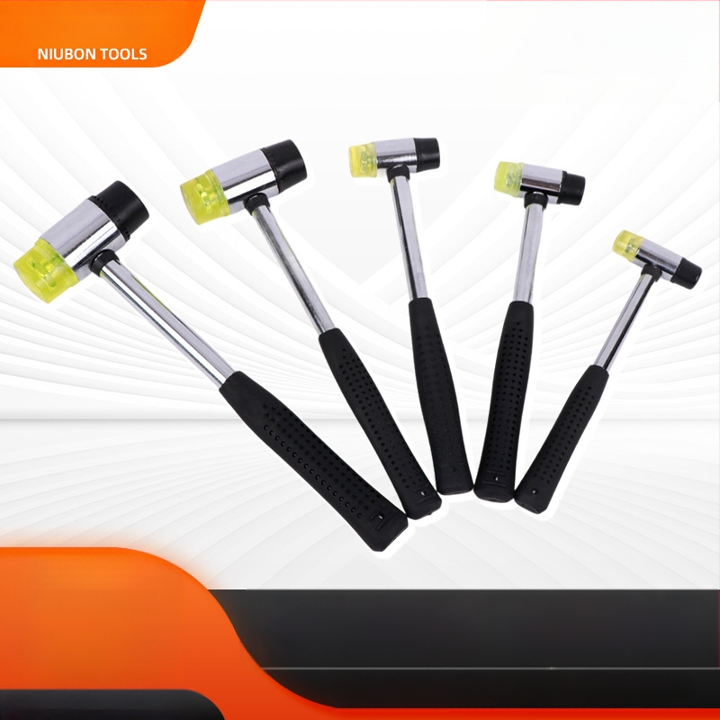 Topo Dye Hammer — guminės galvos plaktukas, plieninis kotas, pritaikytas apdorojimas, naudojimas: augalų plaktavimas ir dažymas