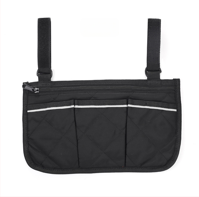 Чанта за инвалидна количка за страничен подлакътник, висящ органайзер, модел KSYS109; материал: 80% полиестер + 20% памук; дебелина 0,2 cm