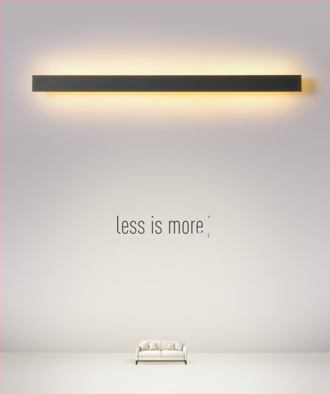 Sienas LED luktura gaismeklis, mūsdienīgs minimālisma dizains, akrila abažūrs, alumīnija korpuss, spriegums 85–265V, CE sertifikāts