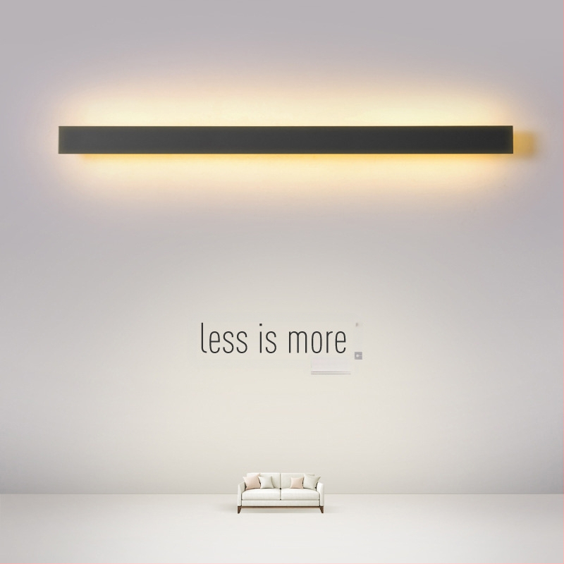 Sienas LED luktura gaismeklis, mūsdienīgs minimālisma dizains, akrila abažūrs, alumīnija korpuss, spriegums 85–265V, CE sertifikāts