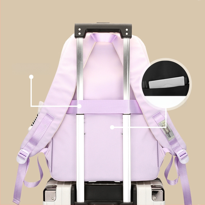 Κοριτσίστικη σχολική τσάντα πλάτης - Oxford ύφασμα, αναπνέει, αδιάβροχη, ultra-light, ανθεκτική, προστασία σπονδυλικής στήλης, μεγάλη χωρητικότητα, για μαθήτριες 3–12 τάξεις