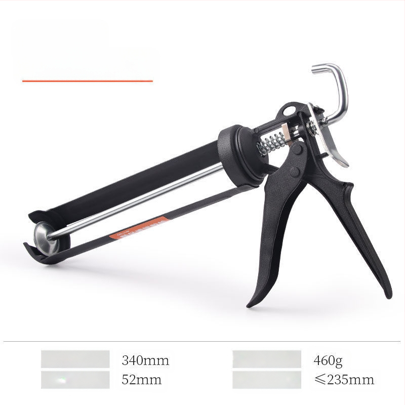 Пистолет за силиконово лепило за стъкло — спестяващ труд домашен модел (серия: Glass glue gun; макс налягане: 0-999; тегло: 0-550)