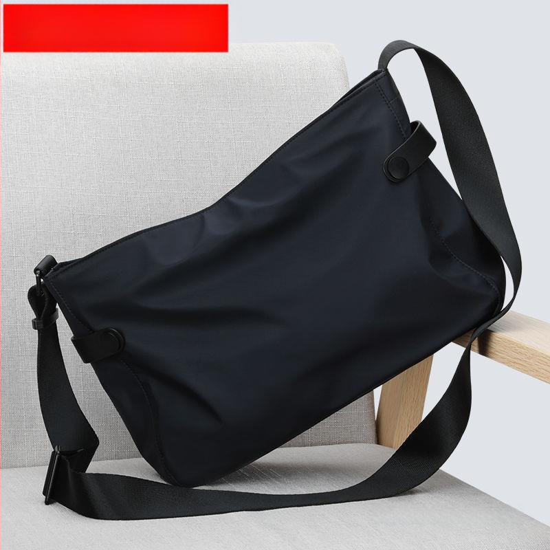 Vīriešu plecu soma ar crossbody stilu – korejiešu stilā, liela ietilpība, neilona oderējums, vienkrāsaina, brīvdienu ceļojumiem