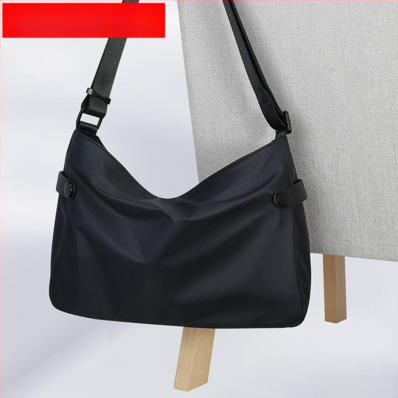 Vīriešu plecu soma ar crossbody stilu – korejiešu stilā, liela ietilpība, neilona oderējums, vienkrāsaina, brīvdienu ceļojumiem