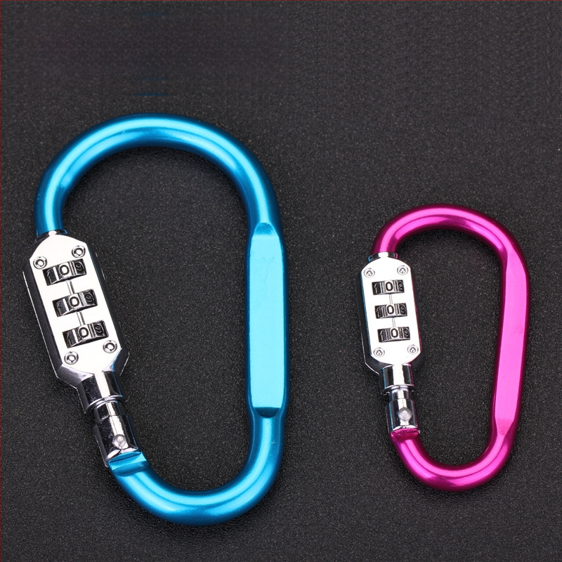 Μηχανική κλειδωτική πόρπη για σακίδια και κράνη, αλουμινίου κράμα, μοντέλο NF6301, μάρκα LOCK NF/Newfield, πάχος ράβδου κλειδώματος 6 mm