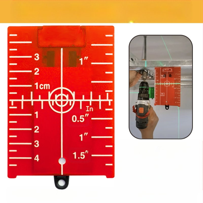 Επίπεδο λέιζερ με μαγνητική πλάκα στόχου και υπέρυθρες/ορατές ακτίνες για ευθυγράμμιση οροφής