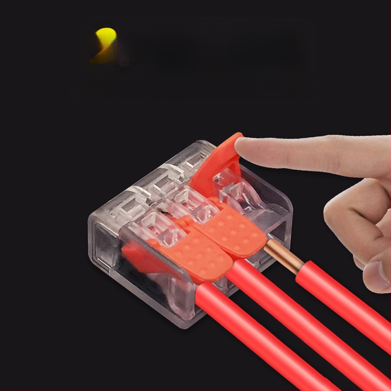 Greitas sujungimo terminalas, skirtas lygiagrečiam ir šakotam laidų sujungimui, 2345 skylės, 1 įėjimas-1 išėjimas, su greitu jungikliu užraktu