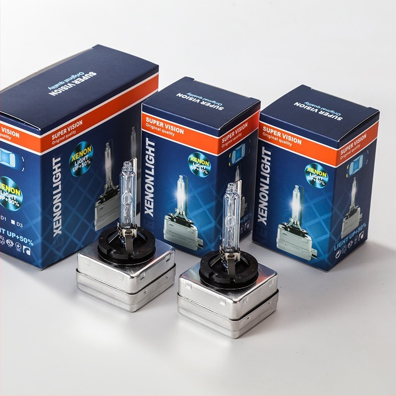 Λαμπτήρας Xenon αυτοκινήτου με μεταλλικό στήριγμα — 12V, 35/55W, 3500 lm, IP67, quartz glass, μοντέλο D1D2D3D4