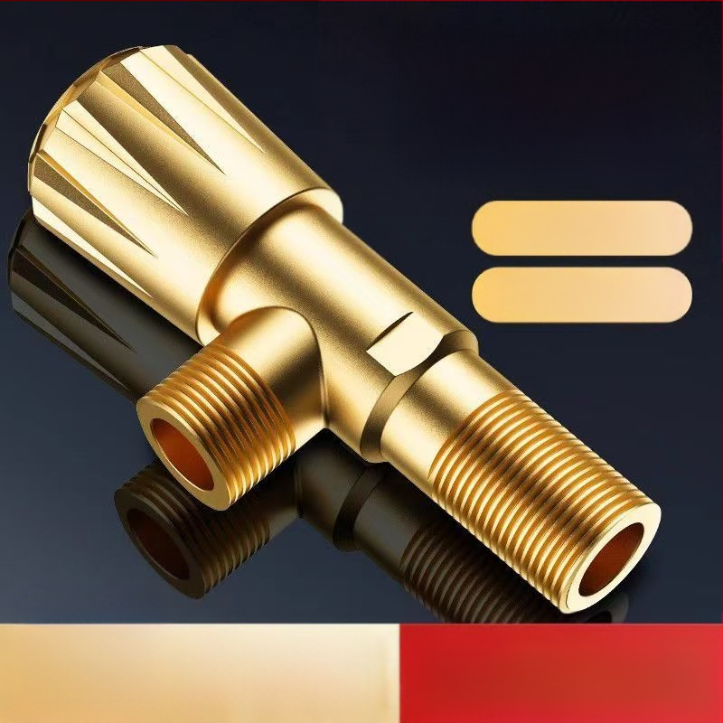 Bakreni trokutasti ventil s debelim tijelom, 1 ulaz 2 izlaza, osmerokutni oblik, CUPC certifikat, model 1, novi kineski stil