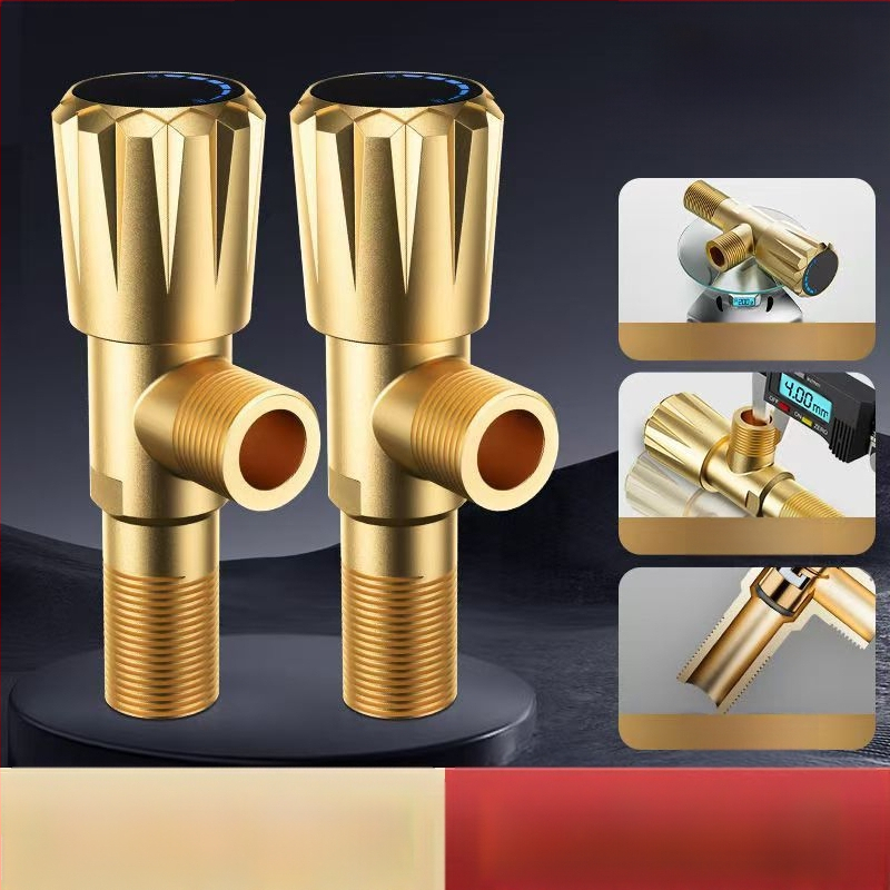 Bakreni trokutasti ventil s debelim tijelom, 1 ulaz 2 izlaza, osmerokutni oblik, CUPC certifikat, model 1, novi kineski stil