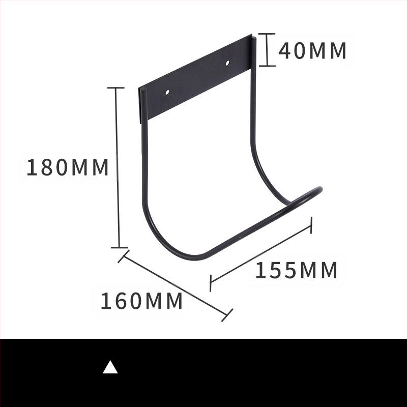 Кована желязна стойка за водопроводни тръби, стенен навивател за маркуч и държач за съхранение за градина, балкон и двор