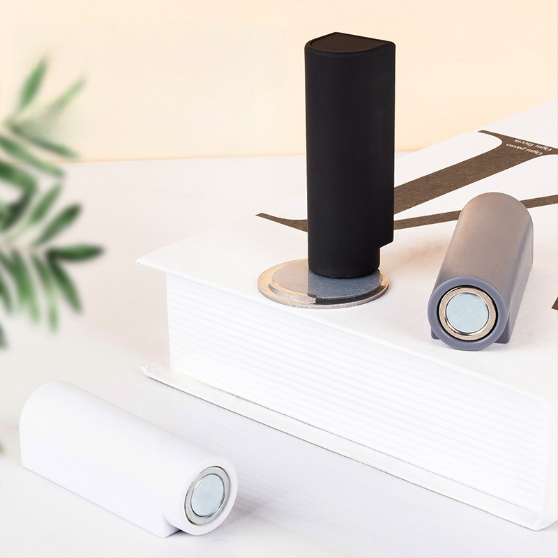 Συσκευή αναρρόφησης πόρτας με εγκατάσταση στο δάπεδο — αυτόματος έλεγχος, ABS μαγνητικό, ματ φινίρισμα, κατάλληλη για πολύ στενά κενά πορτών