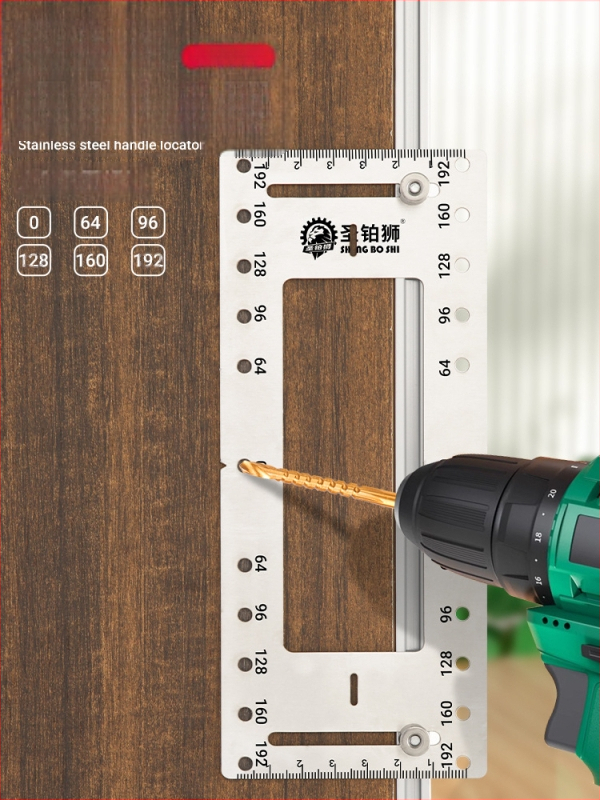 Εντολέας διάτρησης οπών για εγκατάσταση λαβής ντουλαπιού, ανοξείδωτο ατσάλι, μοντέλο GJ09011