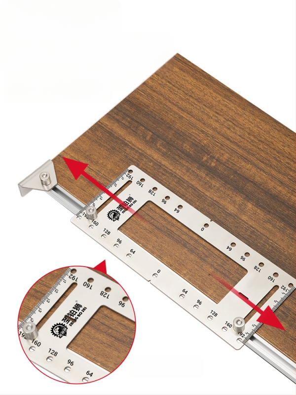 Εντολέας διάτρησης οπών για εγκατάσταση λαβής ντουλαπιού, ανοξείδωτο ατσάλι, μοντέλο GJ09011