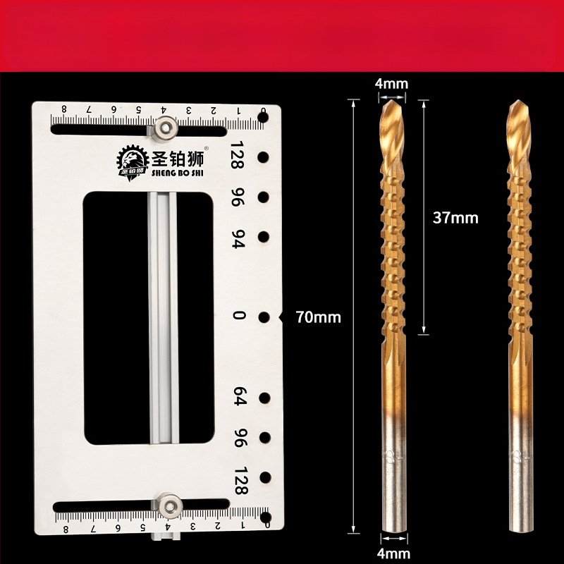Εντολέας διάτρησης οπών για εγκατάσταση λαβής ντουλαπιού, ανοξείδωτο ατσάλι, μοντέλο GJ09011