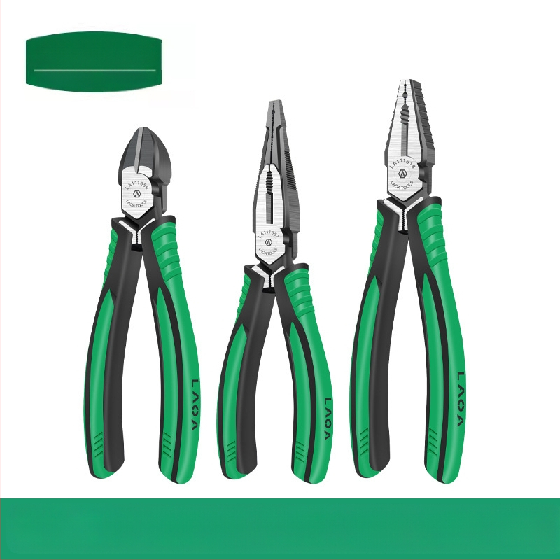Old a многофункционални клещи с игловиден нос и диагонални челюсти, ергономични за електротехници, клещи за рязане на тел