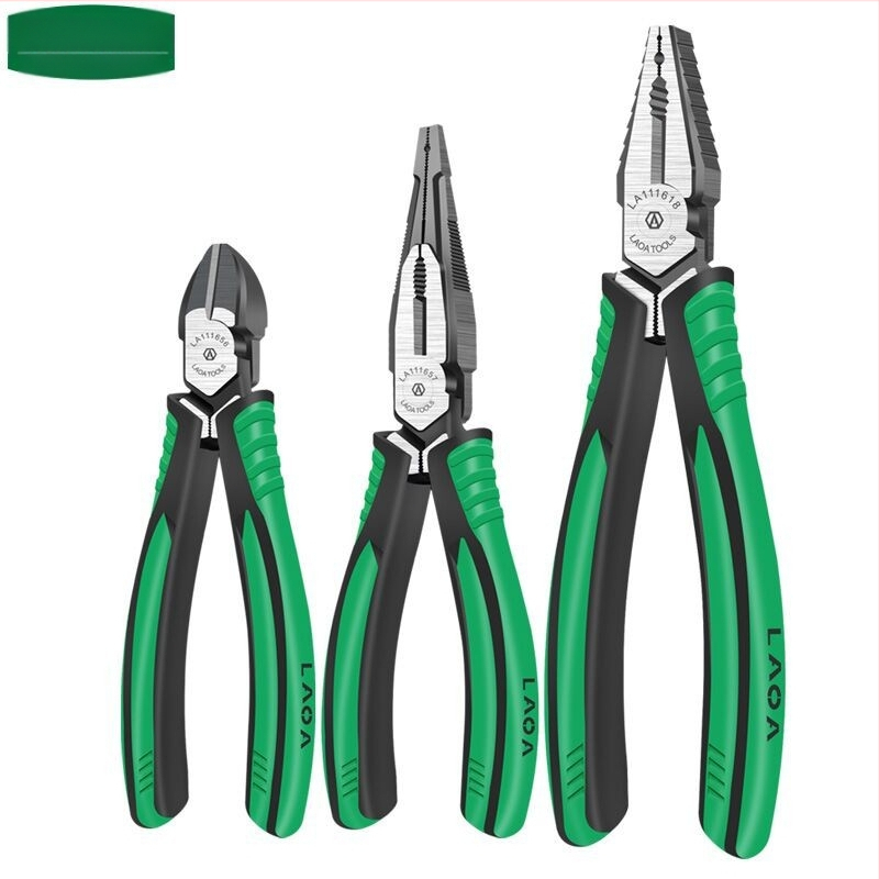 Old a многофункционални клещи с игловиден нос и диагонални челюсти, ергономични за електротехници, клещи за рязане на тел