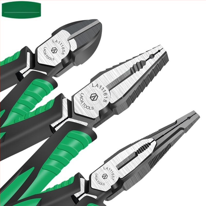 Old a многофункционални клещи с игловиден нос и диагонални челюсти, ергономични за електротехници, клещи за рязане на тел