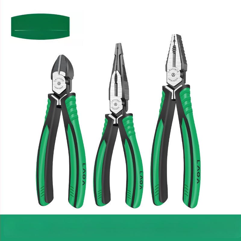 Old a многофункционални клещи с игловиден нос и диагонални челюсти, ергономични за електротехници, клещи за рязане на тел