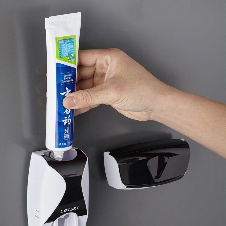 Dantų šepetėlių laikiklis – pastos spaudimas – PP medžiaga – kiti montavimo būdai – CY prekės ženklas