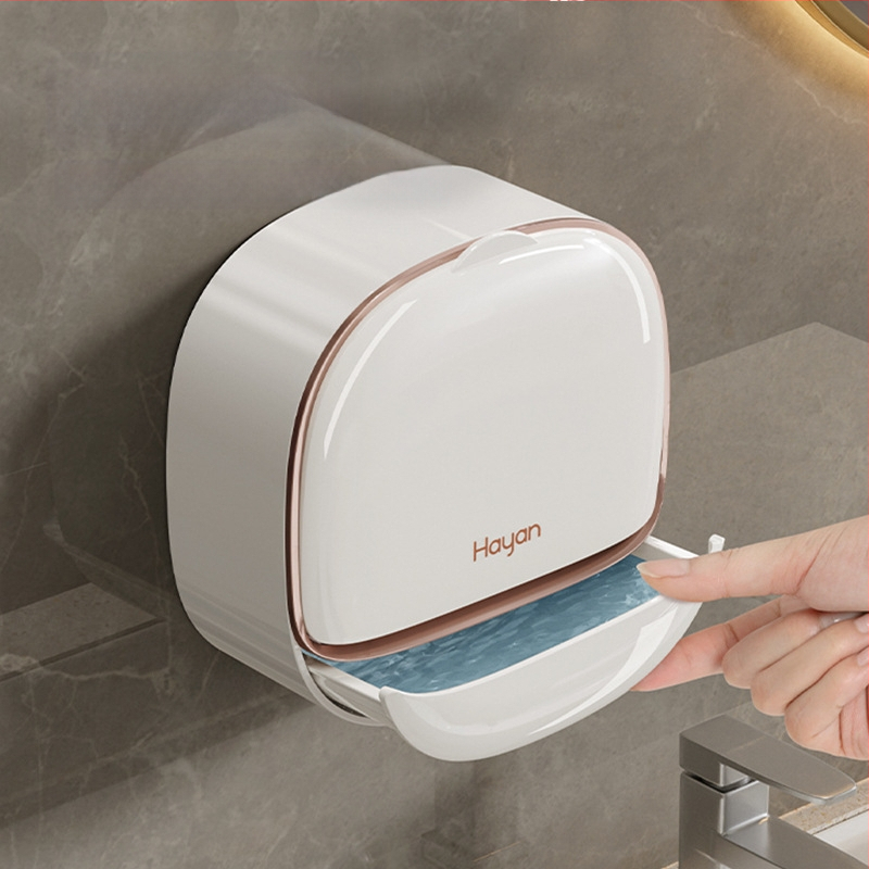 Θήκη σαπουνιού τοίχου με καπάκι και αποστράγγιση, ABS, στήριξη με βεντούζα, εκτύπωση λογοτύπου, δυνατότητα προσαρμογής