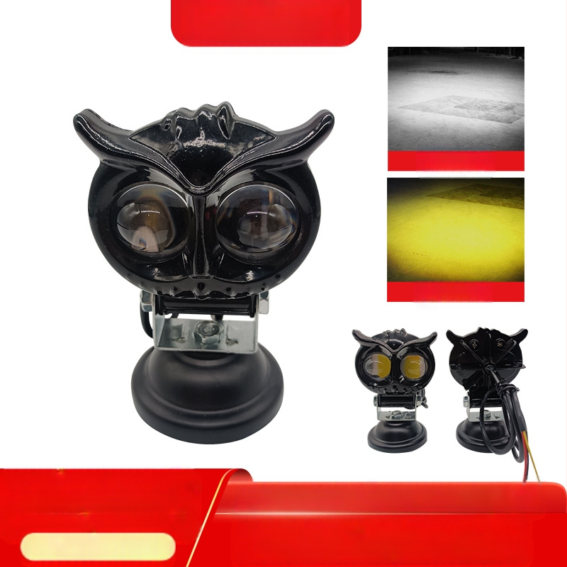 Φανάρι LED μοτοσικλέτας - νέο λεπτό μοντέλο κουκουβάγια, 12W, αλουμινένια κατασκευή, Liangmo Optoelectronics