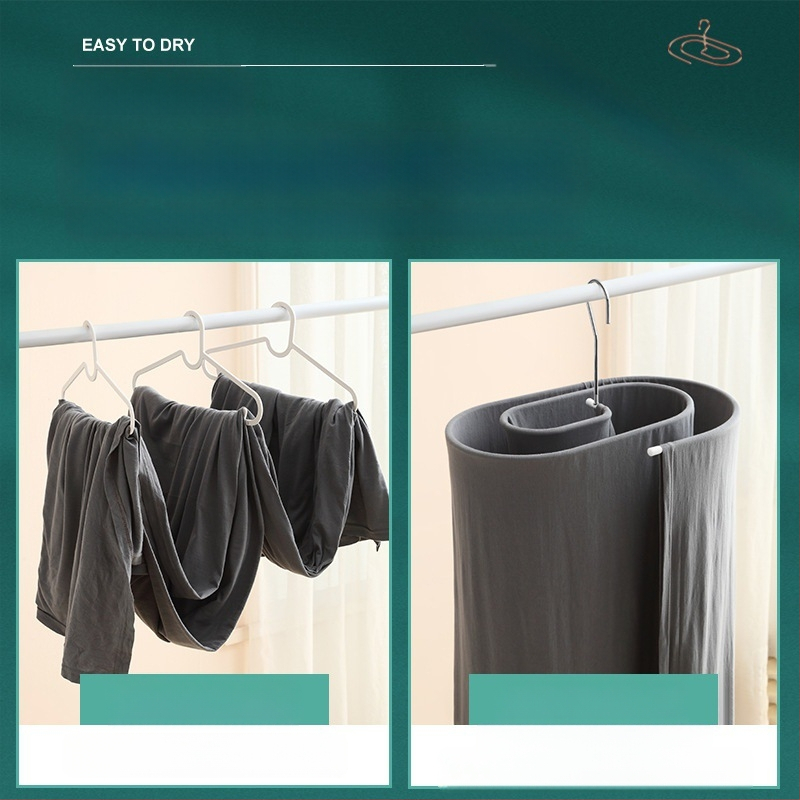 Κρεμάστρα για στέγνωμα ρούχων, στρογγυλό σχήμα με κλιπ, σιδερένια κατασκευή