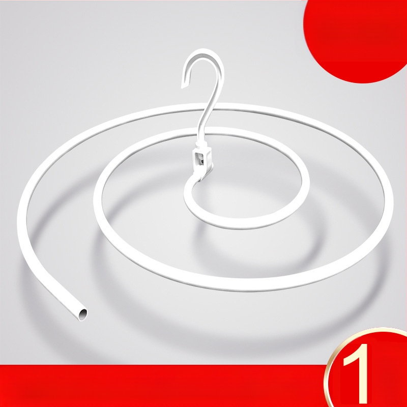 Κρεμάστρα για στέγνωμα ρούχων, στρογγυλό σχήμα με κλιπ, σιδερένια κατασκευή