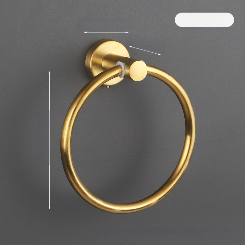 Δαχτυλίδι πετσετών από ανοξείδωτο χάλυβα 304, λαμπερή επιφάνεια, αντοχή φόρτωσης 10 kg, σετ εξαρτημάτων μπάνιου