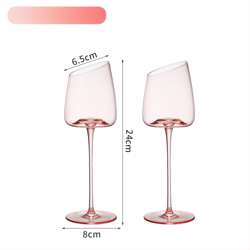 Σκανδιναβικού στιλ κρυστάλλινα ποτήρια κρασιού και σαμπάνιας, απλός σχεδιασμός, 2 τεμάχια