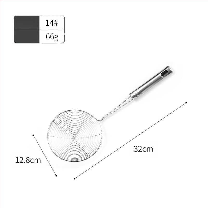 Hinsika nerūdijančio plieno virtuvinė šaukštas su nemagnetine vielos rankena