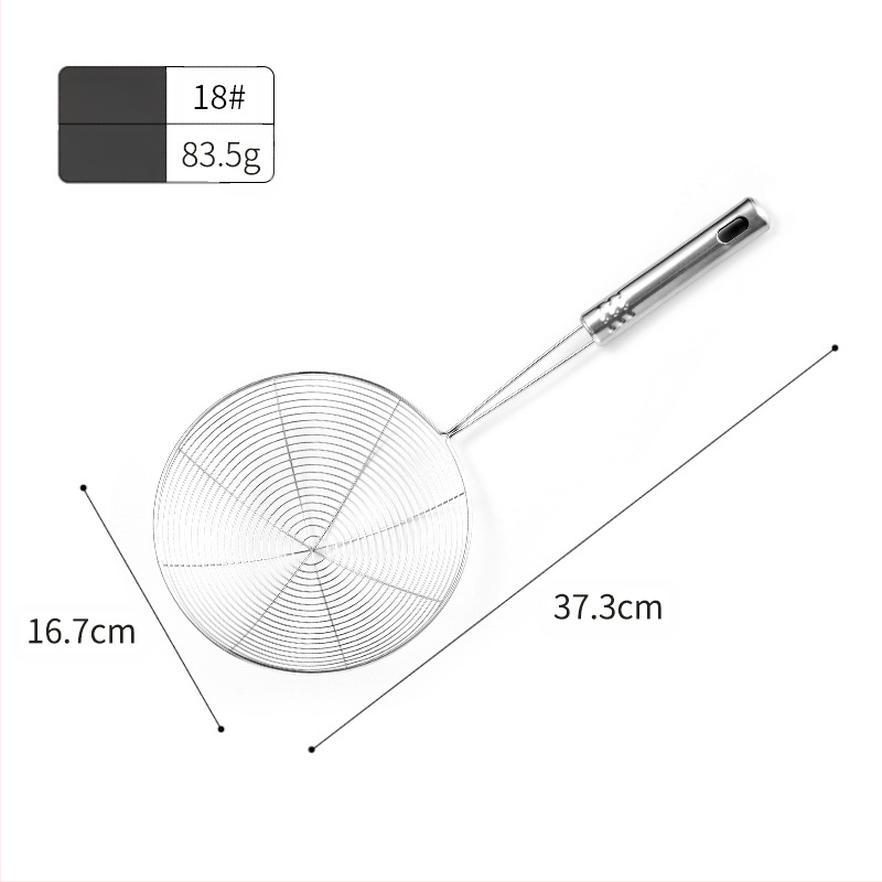 Hinsika nerūdijančio plieno virtuvinė šaukštas su nemagnetine vielos rankena