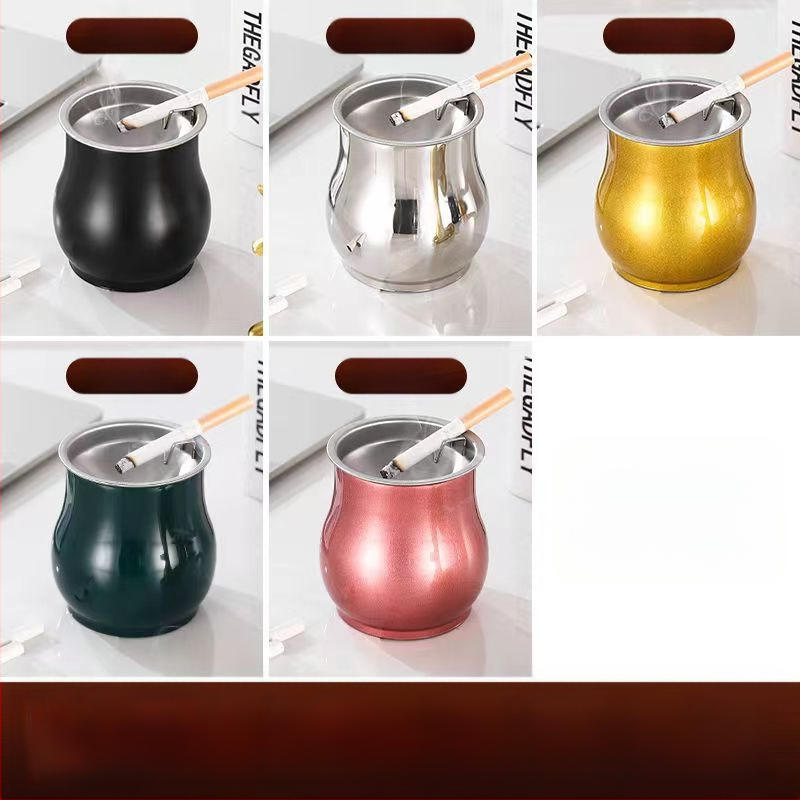 Pelnu trauks tambūra formas no nerūsējošā tērauda, dzīvojamai istabai | Minimālistisks, viegls luxuss; Drukāts logotips; Personalizācija; Izcelsme: Chaozhou