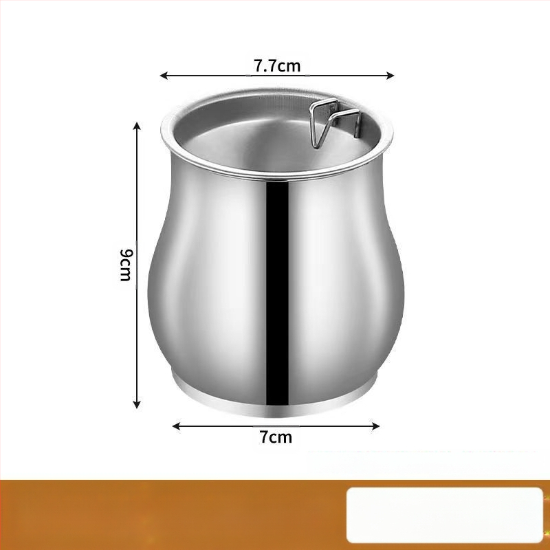 Pelnu trauks tambūra formas no nerūsējošā tērauda, dzīvojamai istabai | Minimālistisks, viegls luxuss; Drukāts logotips; Personalizācija; Izcelsme: Chaozhou