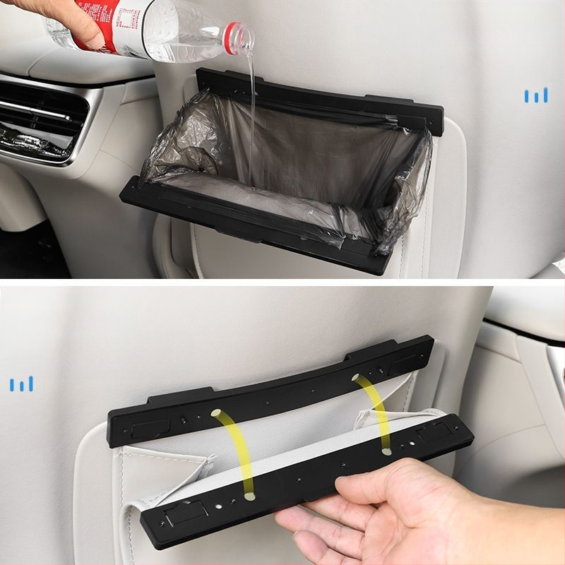 Car cool δερμάτινη εσωτερική θήκη για απορρίμματα αυτοκινήτου - καθολική συμβατότητα, εσωτερικό διακοσμητικό αξεσουάρ, δυνατότητα προσαρμογής