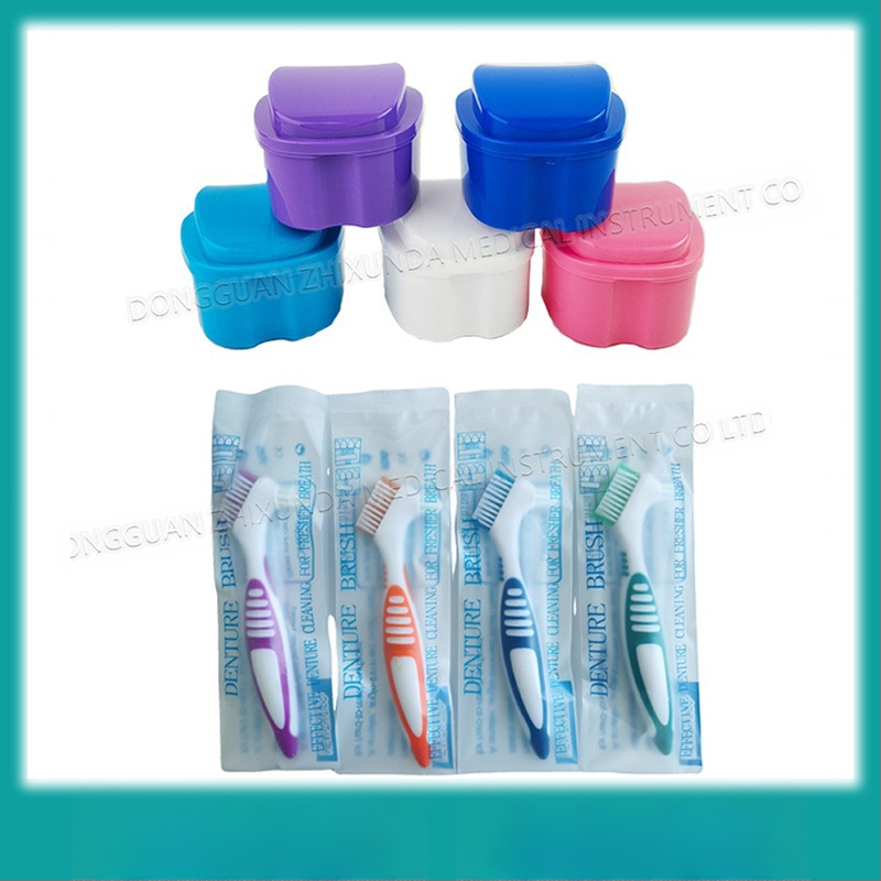 Ābolu formas protēžu kastīte — komplekts protēžu kastēm un protēžu suku komplekts uzglabāšanai