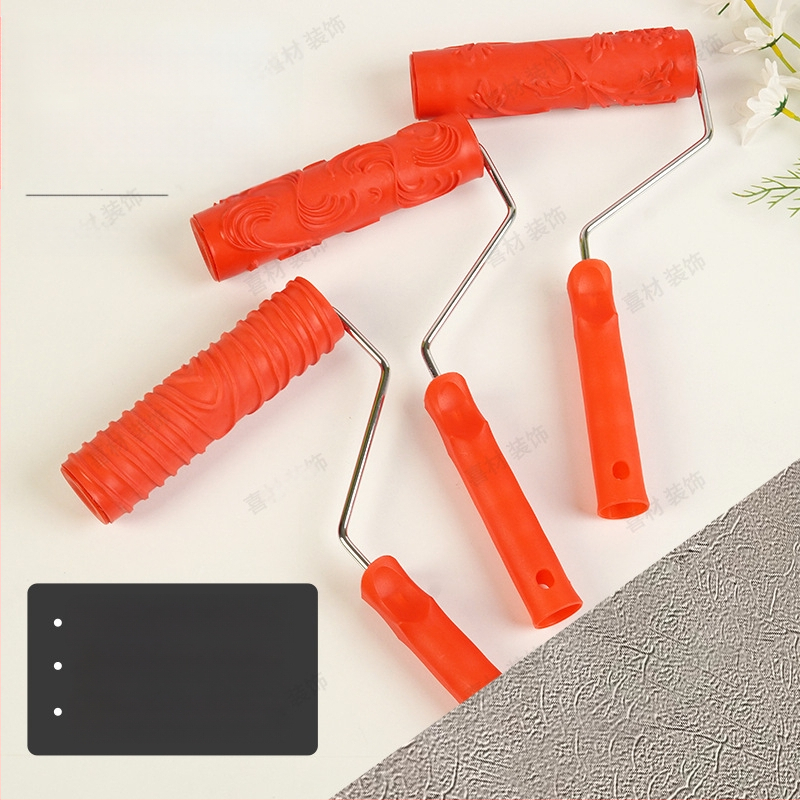 Ανάγλυφος κύλινδρικός ρολλός από καουτσούκ για μπογιά με τυχαία υφή; Κατευθύνσεις υφής: οριζόντια και κάθετα; Μάρκα: Beautiful and good; Εργασιακό πεδίο: 46