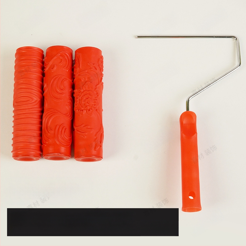 Ανάγλυφος κύλινδρικός ρολλός από καουτσούκ για μπογιά με τυχαία υφή; Κατευθύνσεις υφής: οριζόντια και κάθετα; Μάρκα: Beautiful and good; Εργασιακό πεδίο: 46