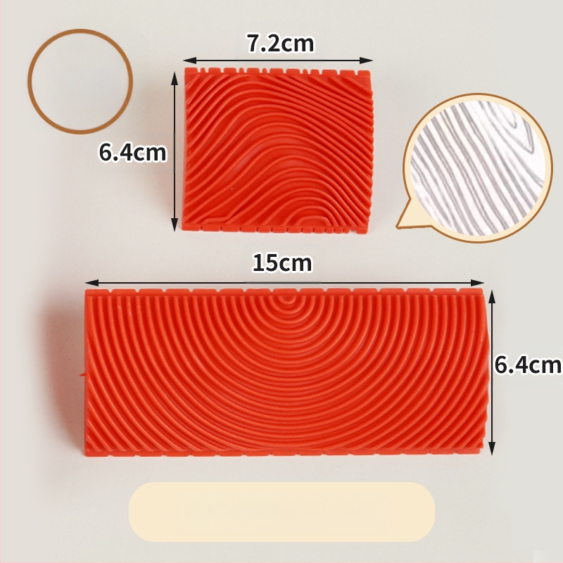 Ανάγλυφος κύλινδρικός ρολλός από καουτσούκ για μπογιά με τυχαία υφή; Κατευθύνσεις υφής: οριζόντια και κάθετα; Μάρκα: Beautiful and good; Εργασιακό πεδίο: 46