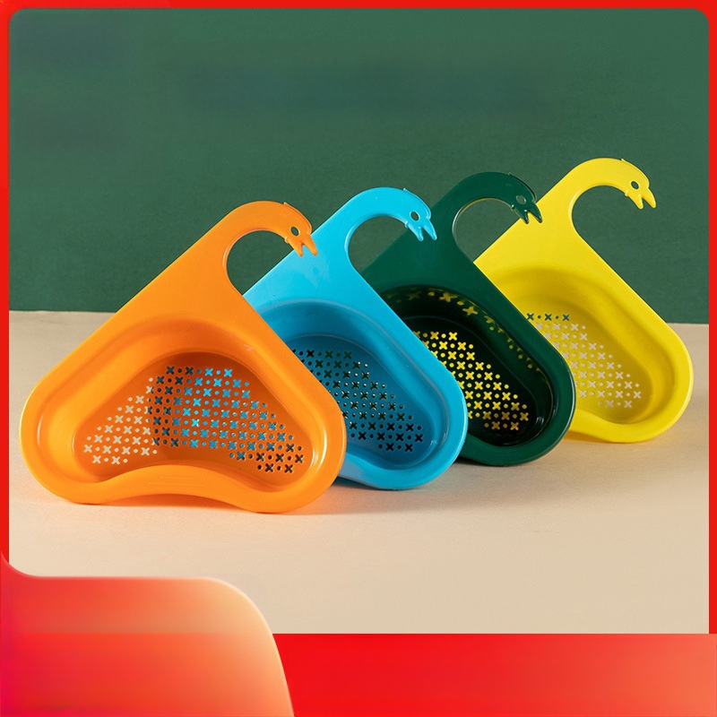 Gulbės formos nuotekų krepšys kriauklei – plastikinis, pakabinamas, Xin Senmiao, Zhejiang