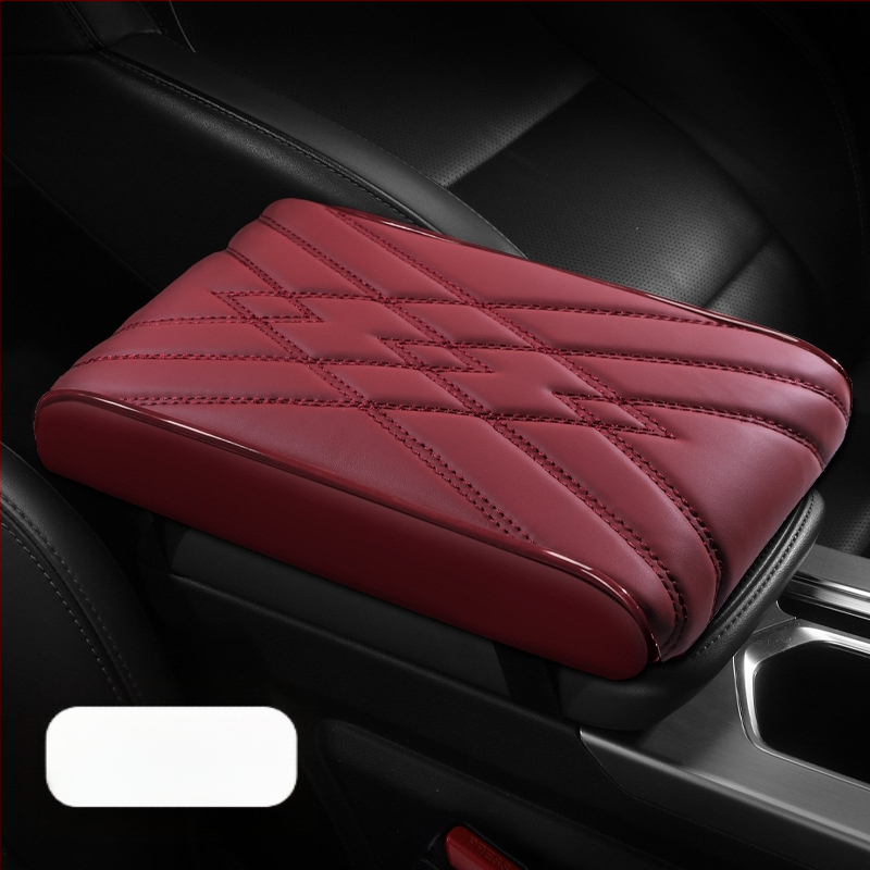 Универсална подложка за подлакътник за кола, кожа Napa, паметна пяна, опора за лакътя, удебелен дизайн