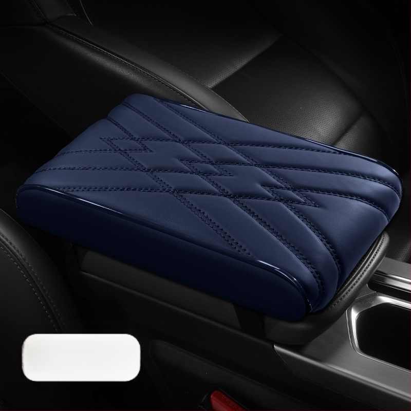 Универсална подложка за подлакътник за кола, кожа Napa, паметна пяна, опора за лакътя, удебелен дизайн