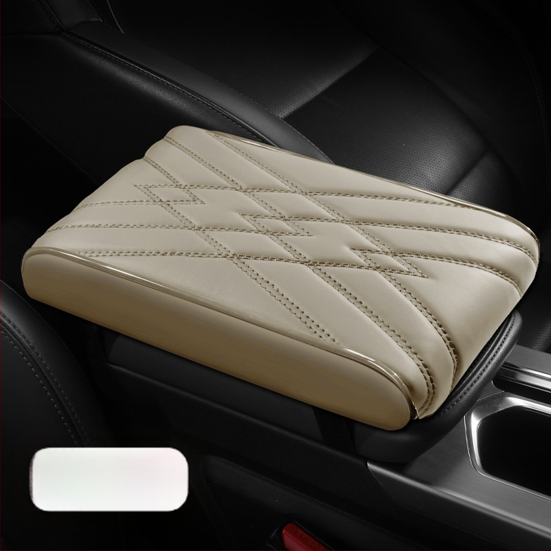 Универсална подложка за подлакътник за кола, кожа Napa, паметна пяна, опора за лакътя, удебелен дизайн