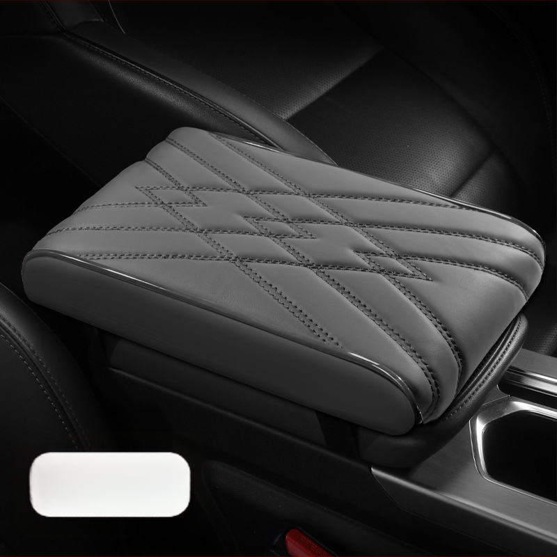 Универсална подложка за подлакътник за кола, кожа Napa, паметна пяна, опора за лакътя, удебелен дизайн