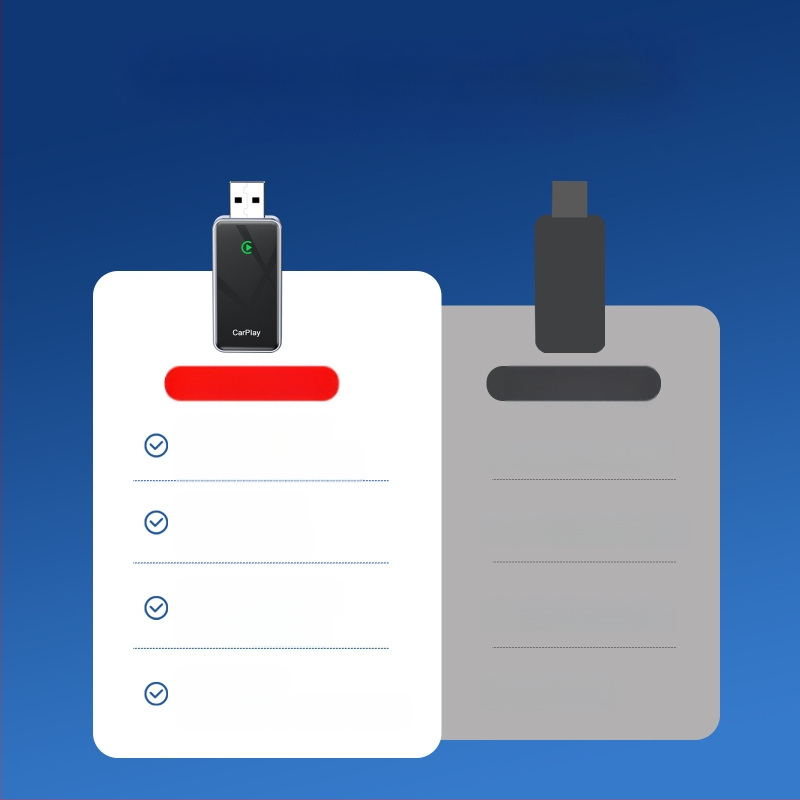 Ασύρματος προσαρμογέας CarPlay — μετατροπέας USB CarPlay για ενσύρματο σε ασύρματο CarPlay, μοντέλο BY967B, 5V, 0.5W, 6H tempered glass + κράμα αλουμινίου αεροδιαστημικού τύπου